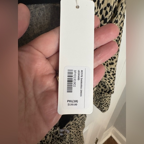 NWT Soft Surroundings Damaria Faux Wrap Dress | Leopard Print | XL Petite - Picture 7 of 15